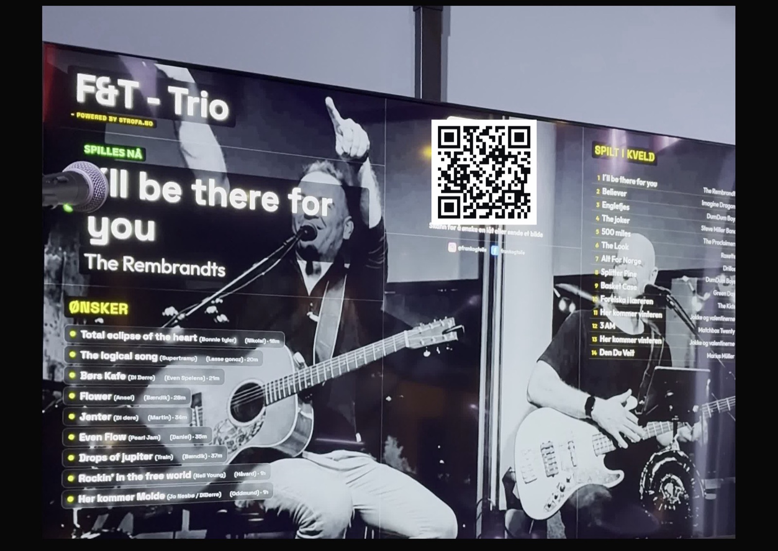 Strofa Display live at a venue